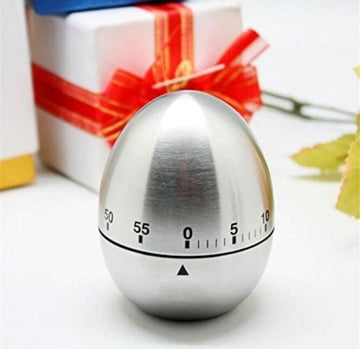 Egg Shaped Stainless Steel Timer